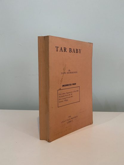 MORRISON, Toni - Tar Baby SIGNED PROOF COPY