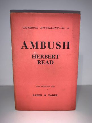 READ, Herbert - AMBUSH (Criterion Miscellany No.16)