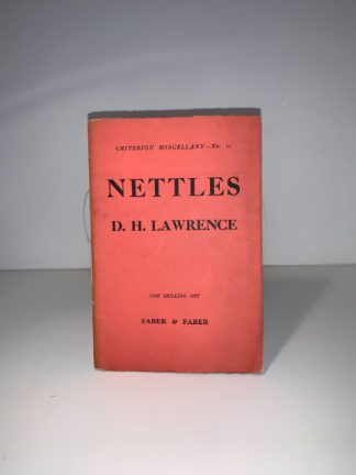 LAWRENCE, D.H - Nettles (Criterion Miscellany No.11)