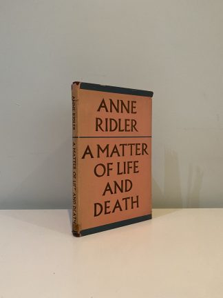 RIDLER, Anne - A Matter of Life and Death
