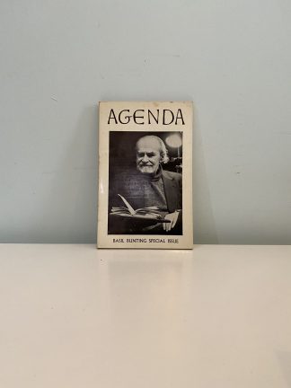 BUNTING, Basil - Agenda Special Issue Vol 16 No 1