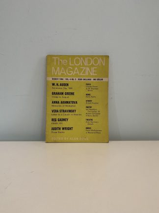 LEHMANN, John - The London Magazine Volume 4 No 5 August 1964