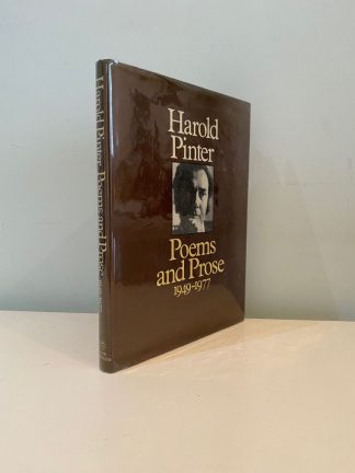 PINTER, Harold - Poems and Prose 1949-1977