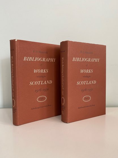 HANCOCK, P. D. - Bibliography of Works Relating to Scotland 1916-1950 Parts 1 & 2