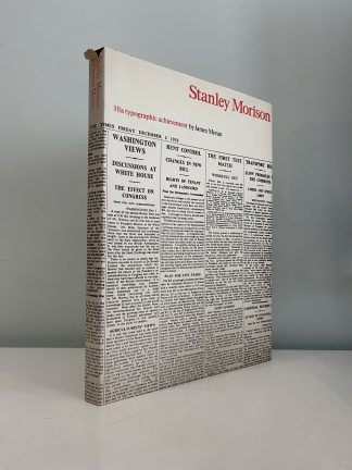 MORAN, James - Stanley Morison His Typographic Achievement